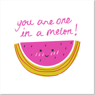 one in a melon tee Posters and Art